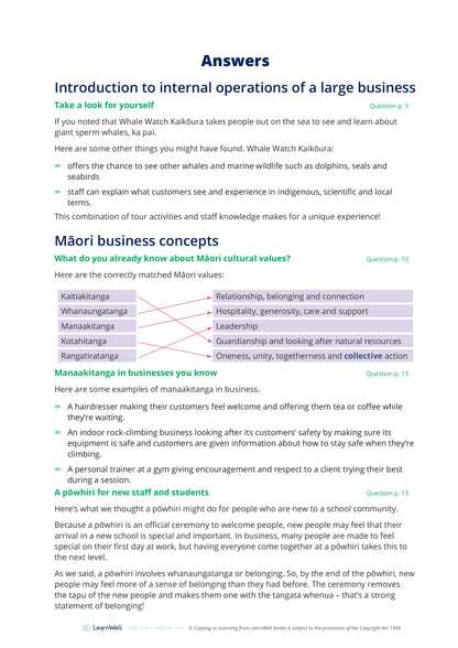 Learnwell 90843 Internal Operations of a Large Business Learning Guide – NCEA Level 2 Business Studies