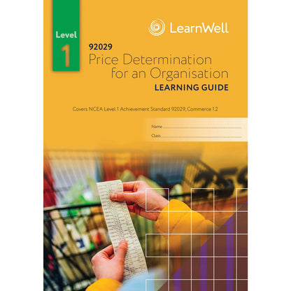Learnwell 92029 Price Determination for an Organisation Learning Guide
