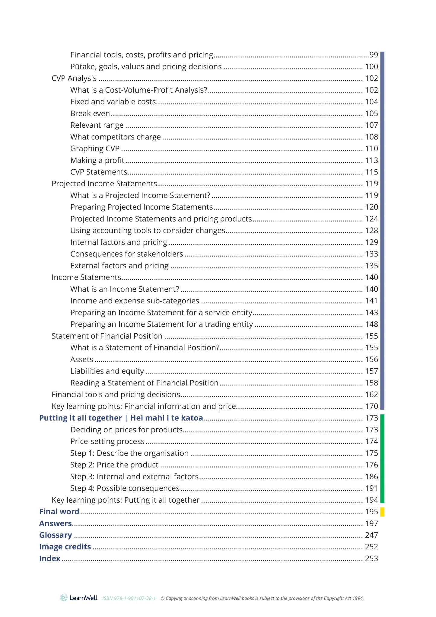 Learnwell 92029 Price Determination for an Organisation Learning Guide