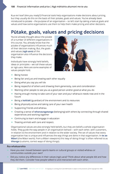 Learnwell 92029 Price Determination for an Organisation Learning Guide
