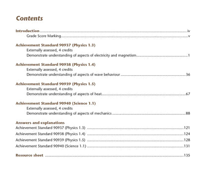 Learnwell Level 1 Physics AME Workbook – NCEA Exam Revision NZ
