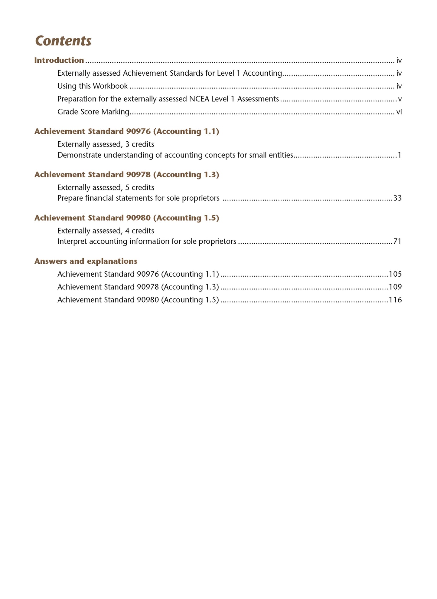 Learnwell Level 1 Accounting AME Workbook | NCEA Study Guide NZ
