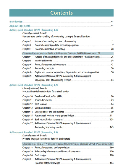 Learnwell Level 1 Accounting Learning Workbook