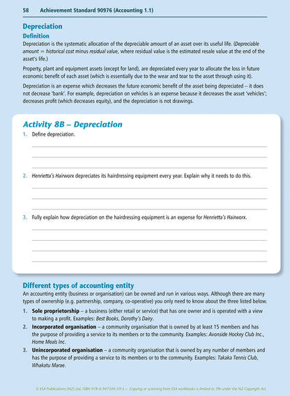 Learnwell Level 1 Accounting Learning Workbook
