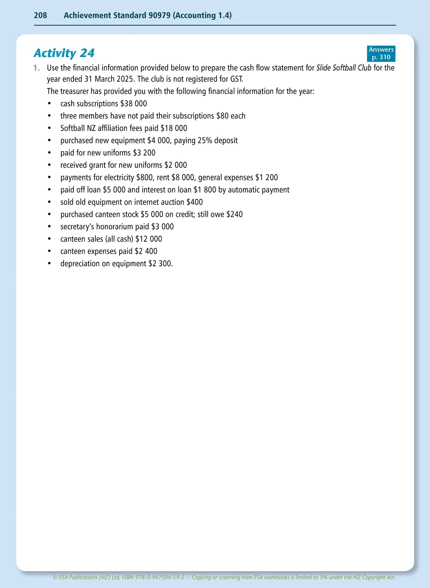 Learnwell Level 1 Accounting Learning Workbook