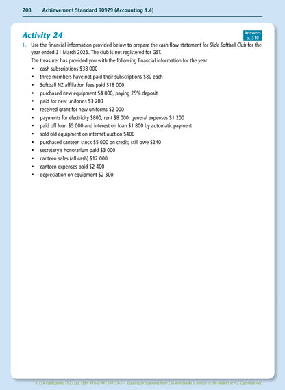 Learnwell Level 1 Accounting Learning Workbook