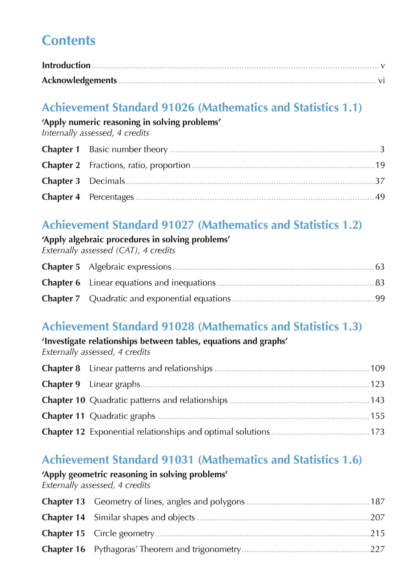 Learnwell Level 1 Advancing Mathematics ESA Study Guide for NCEA Level 1 Mathematics and Statistics by Phyl Haydock Tom Sidebotham and John Watson