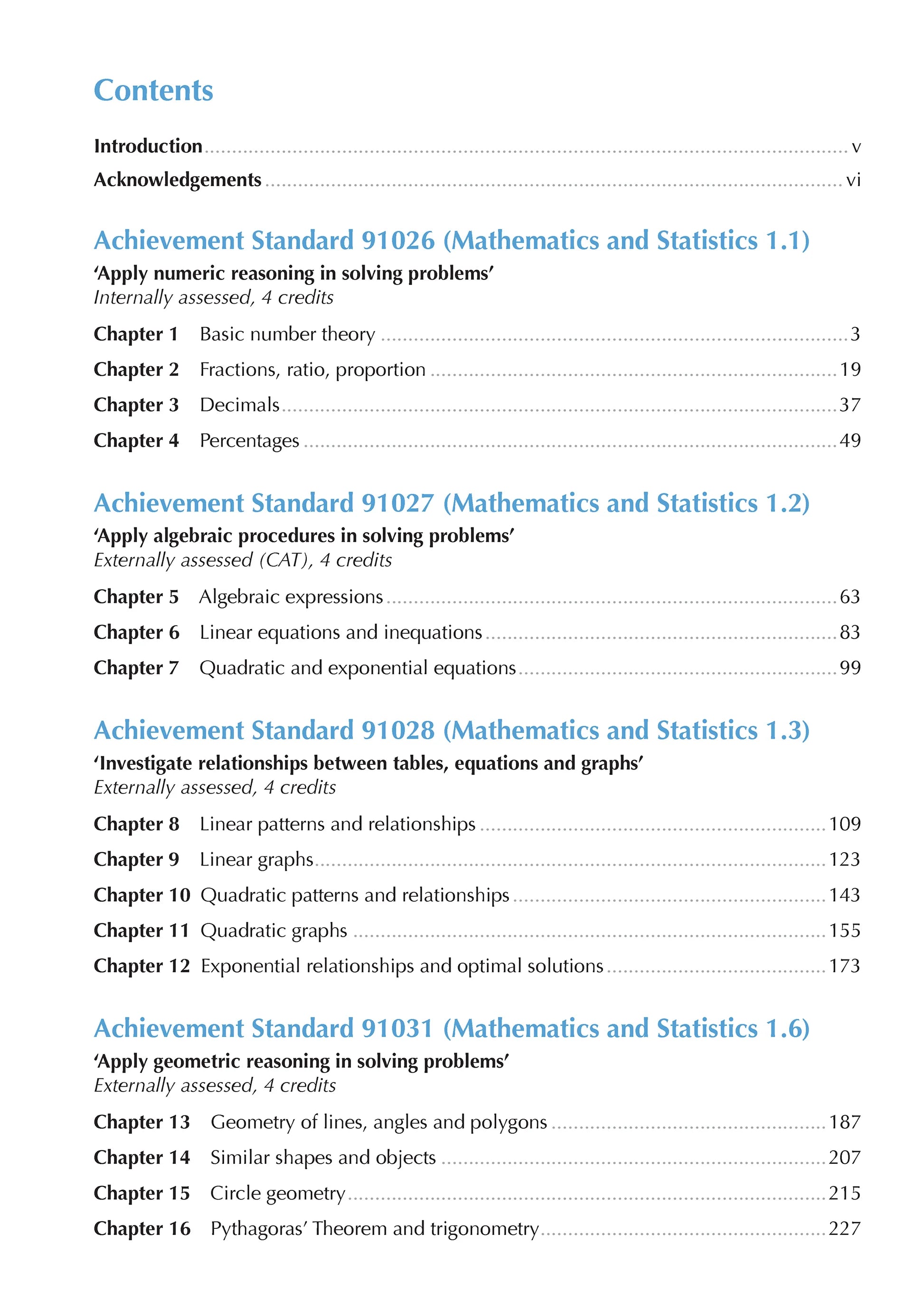 Learnwell Level 1 Advancing Mathematics ESA Study Guide for NCEA Level 1 Mathematics and Statistics by Phyl Haydock Tom Sidebotham and John Watson
