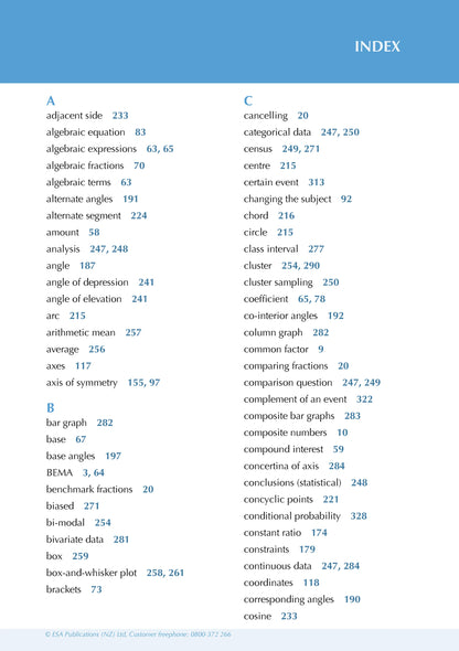 Learnwell Level 1 Advancing Mathematics ESA Study Guide for NCEA Level 1 Mathematics and Statistics by Phyl Haydock Tom Sidebotham and John Watson