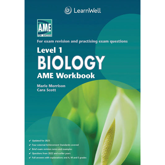 Learnwell Level 1 Biology AME Workbook – NCEA Study Guide NZ