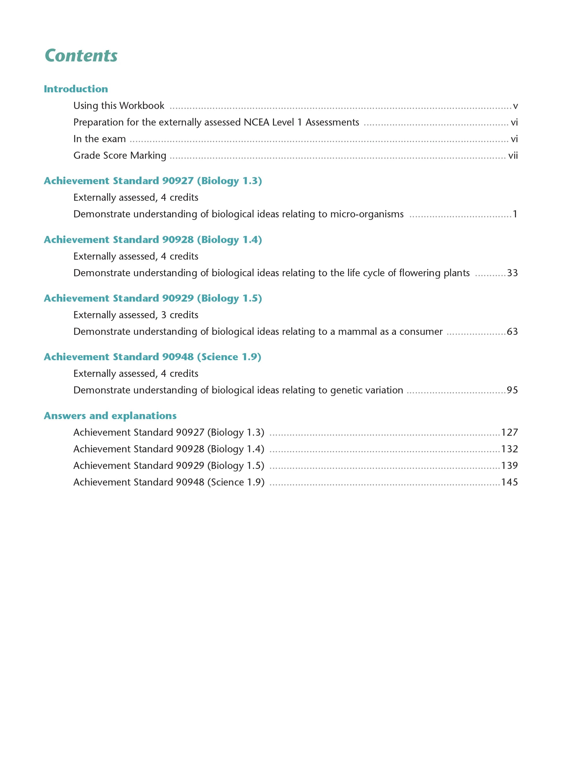 Learnwell Level 1 Biology AME Workbook – NCEA Study Guide NZ