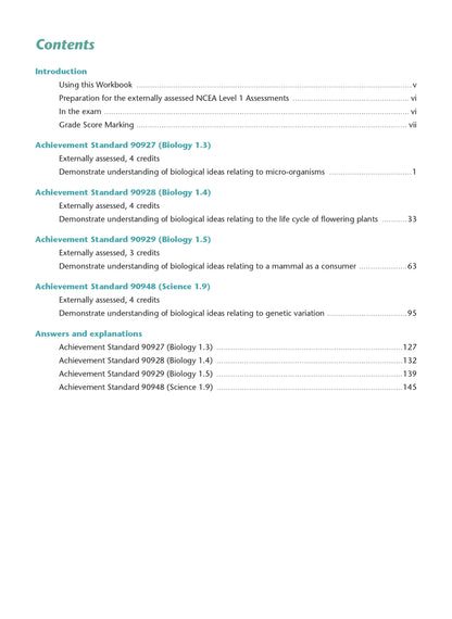 Learnwell Level 1 Biology AME Workbook – NCEA Study Guide NZ