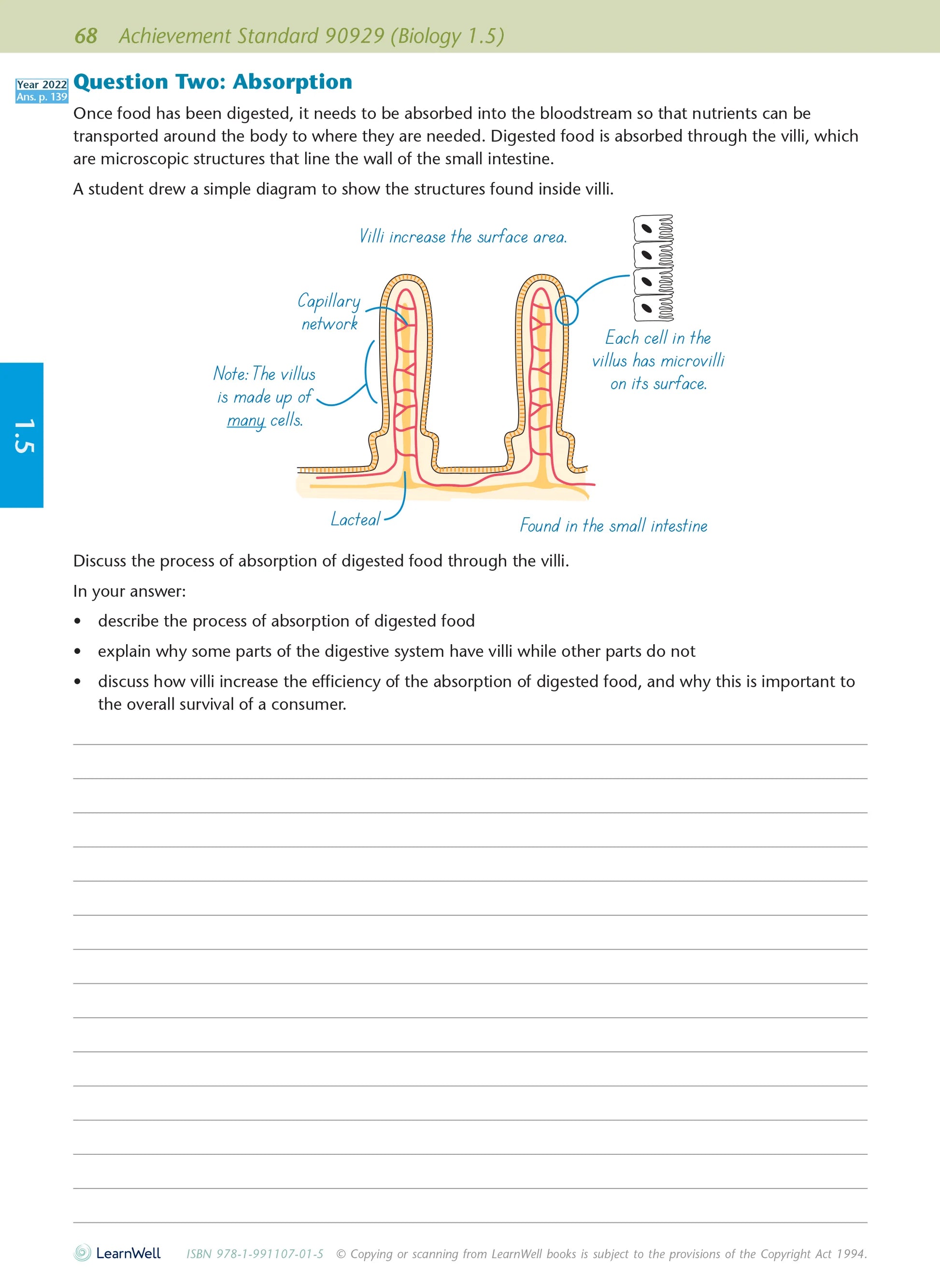 Learnwell Level 1 Biology AME Workbook – NCEA Study Guide NZ