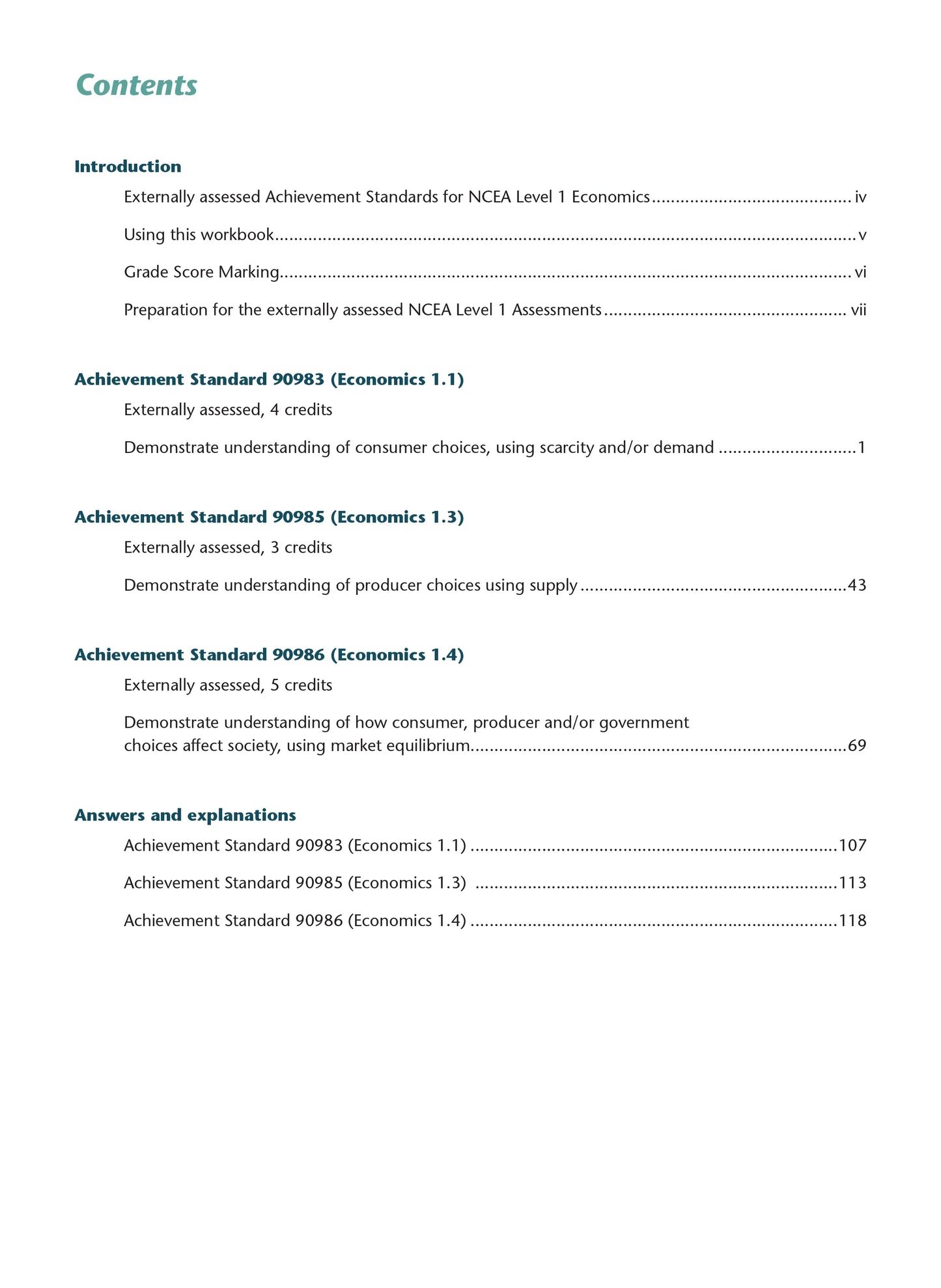 Learnwell Level 1 Economics AME Workbook – NCEA Study Guide NZ