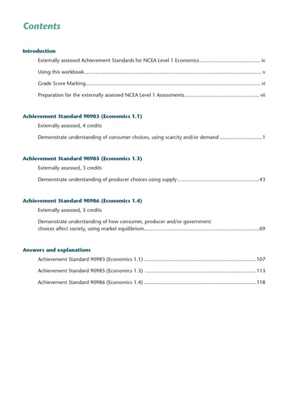 Learnwell Level 1 Economics AME Workbook – NCEA Study Guide NZ