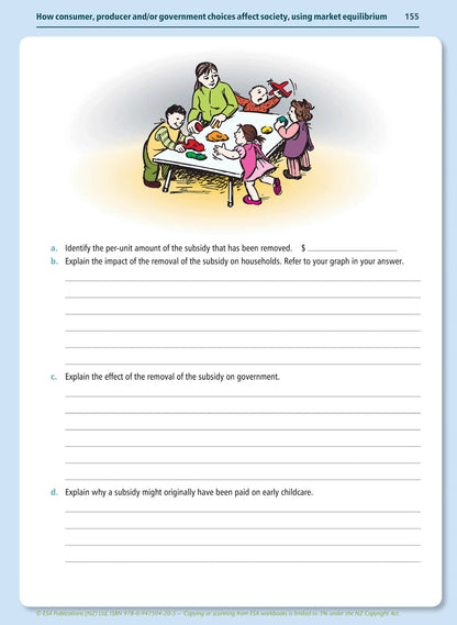 Learnwell Level 1 Economics Learning Workbook for NCEA Level 1 Year 11 students covering all six achievement standards