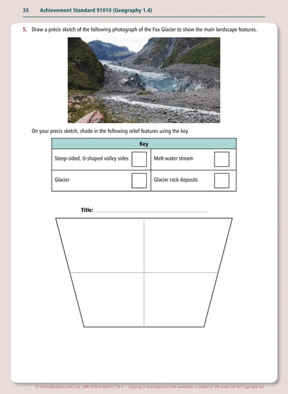 Learnwell Level 1 Geographic Skills 1.4 Learning Workbook for NCEA Geography Achievement Standard AS91010 by Jean McCann