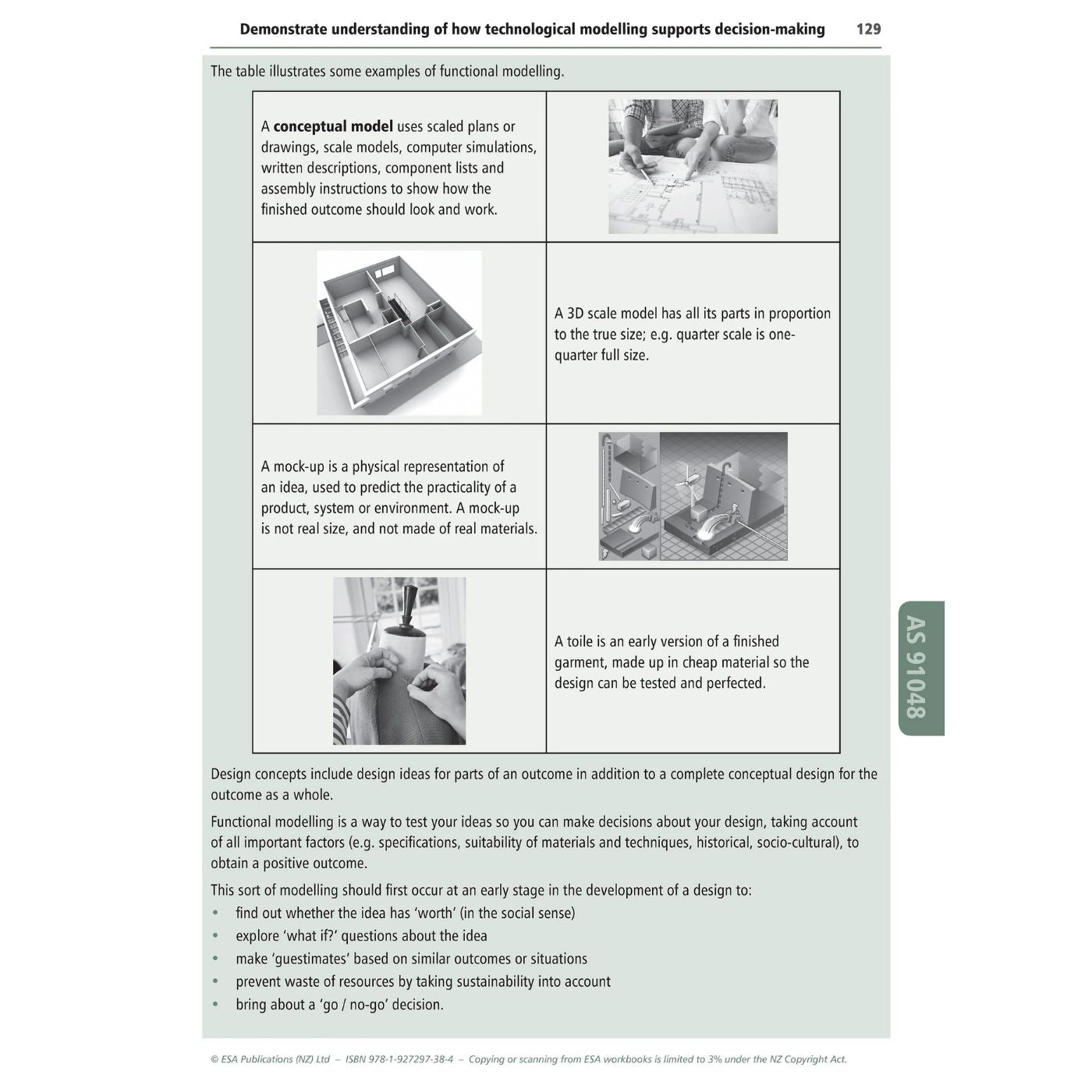 Learnwell Level 1 Materials Technology Learning Workbook for NCEA Level 1 covering Achievement Standards 1.1 to 1.6 and 1.10 with explanations, illustrations and activities with answers.