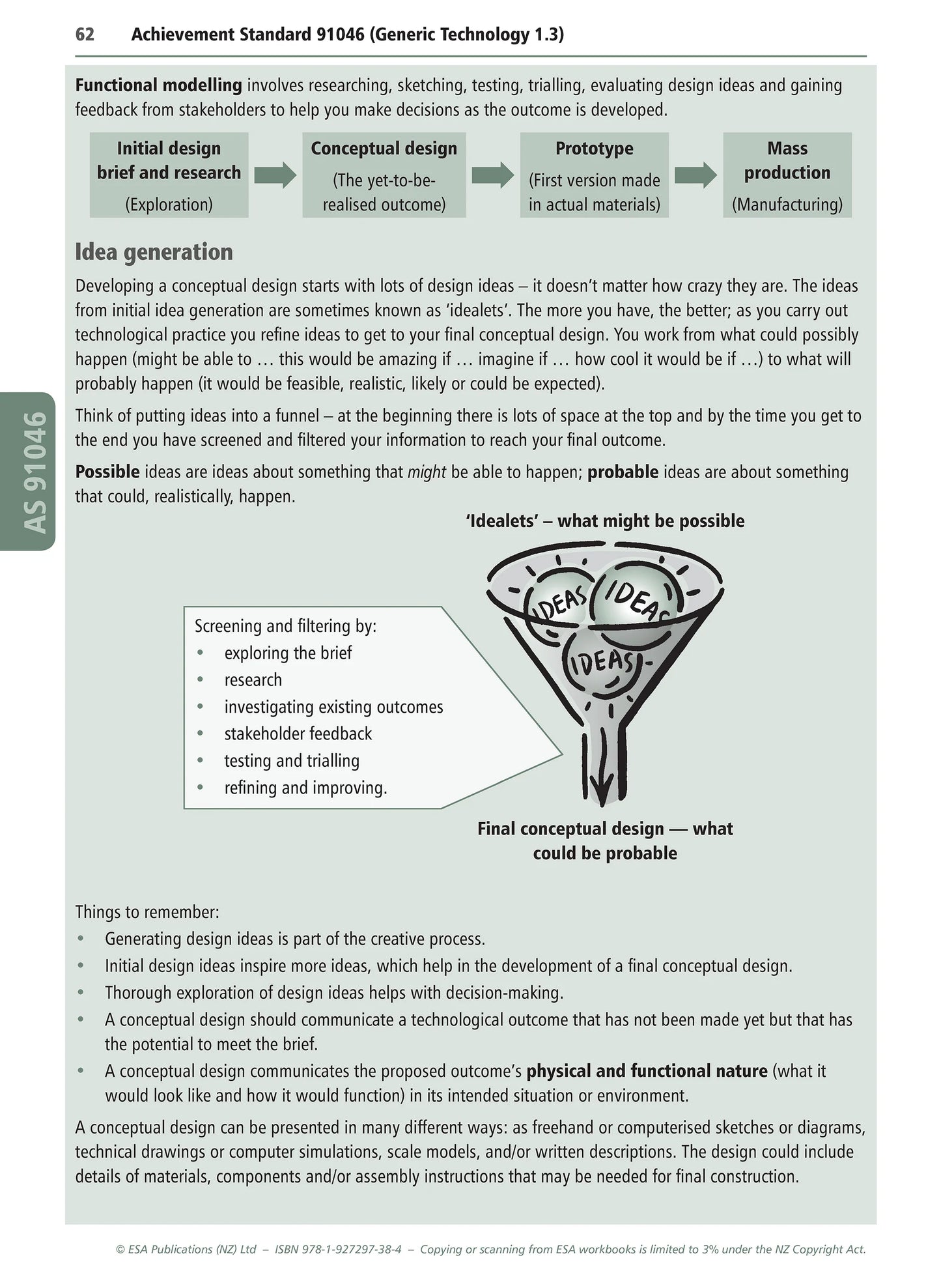 Learnwell Level 1 Materials Technology Learning Workbook for NCEA Level 1 covering Achievement Standards 1.1 to 1.6 and 1.10 with explanations, illustrations and activities with answers.