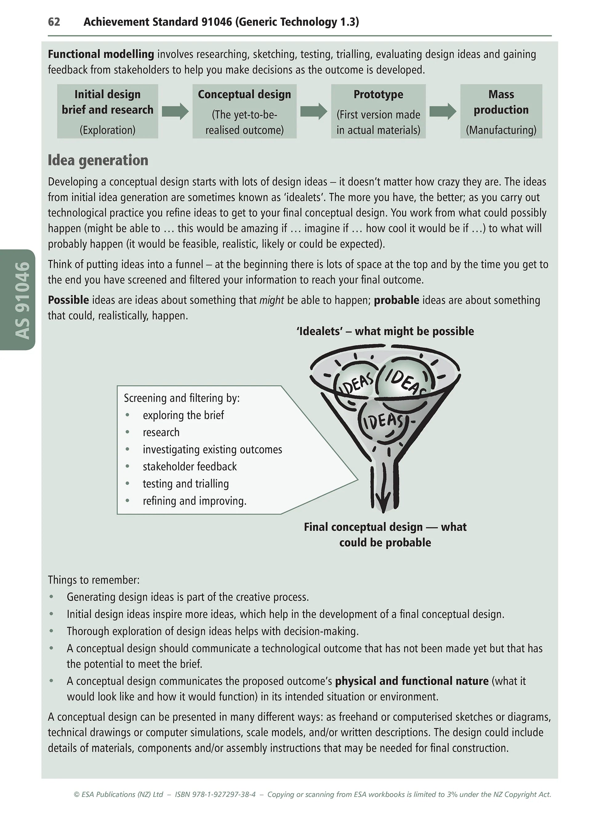 Learnwell Level 1 Materials Technology Learning Workbook for NCEA Level 1 covering Achievement Standards 1.1 to 1.6 and 1.10 with explanations, illustrations and activities with answers.