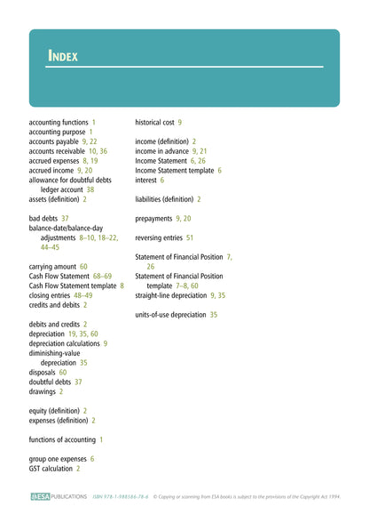 Learnwell Level 2 Accounting 2.3 Learning Workbook | NCEA