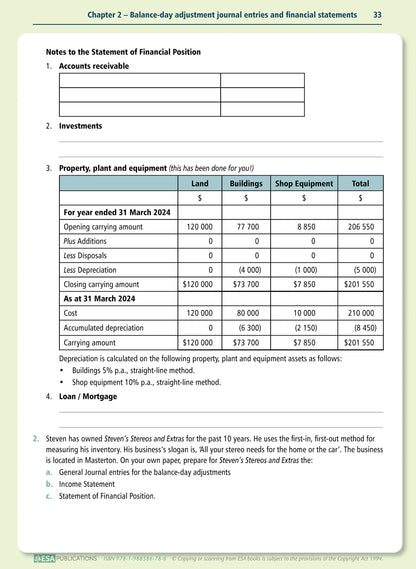 Learnwell Level 2 Accounting 2.3 Learning Workbook | NCEA