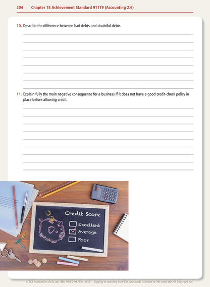 Learnwell Level 2 Accounting Learning Workbook – NCEA Accounting
