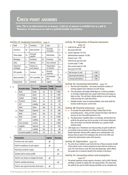 Learnwell Level 2 Accounting Learning Workbook – NCEA Accounting