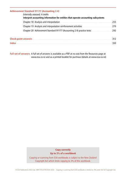 Learnwell Level 2 Accounting Learning Workbook – NCEA Accounting
