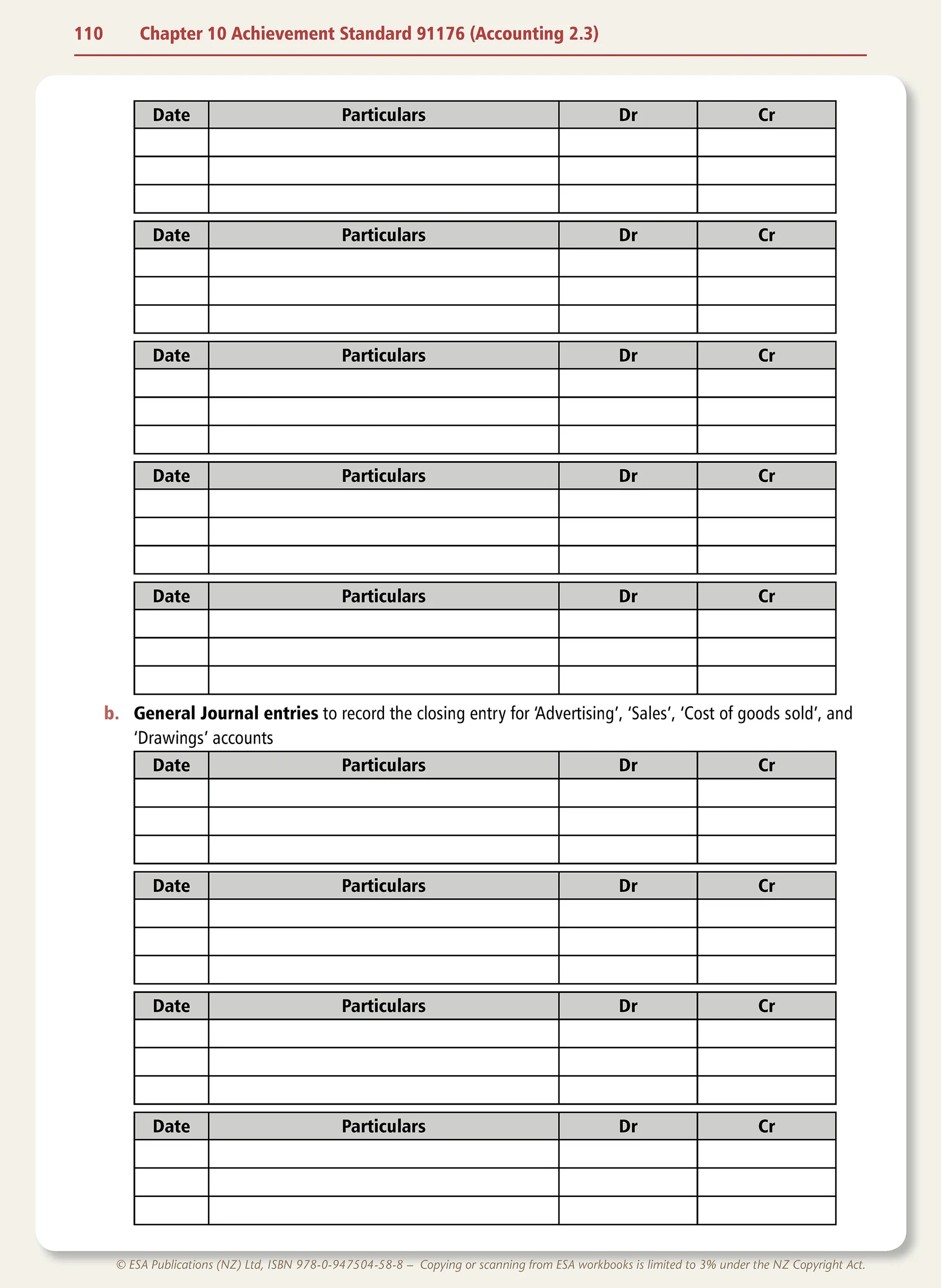 Learnwell Level 2 Accounting Learning Workbook – NCEA Accounting