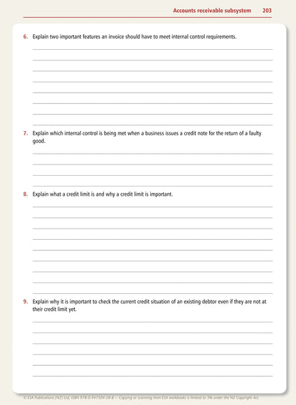 Learnwell Level 2 Accounting Learning Workbook – NCEA Accounting
