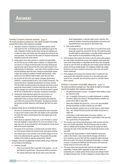 Learnwell Level 2 Accounts Receivable Subsystems 2.6 Workbook NCEA