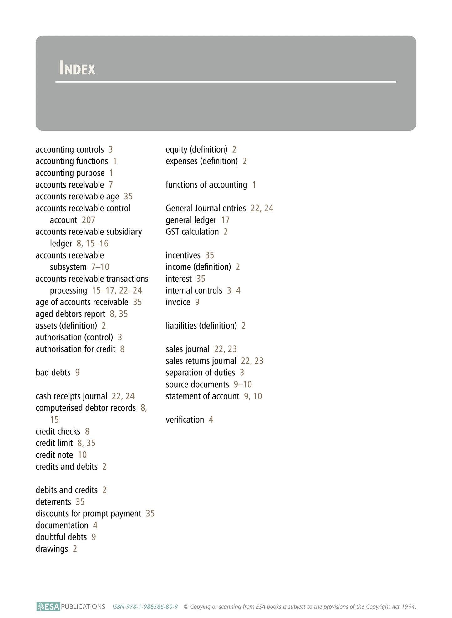 Learnwell Level 2 Accounts Receivable Subsystems 2.6 Workbook NCEA