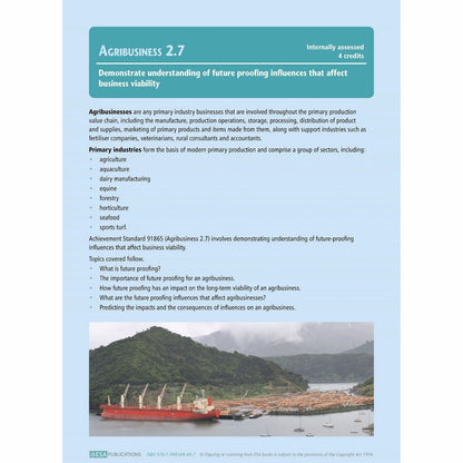 Learnwell Level 2 Agribusiness Learning Workbook | NCEA