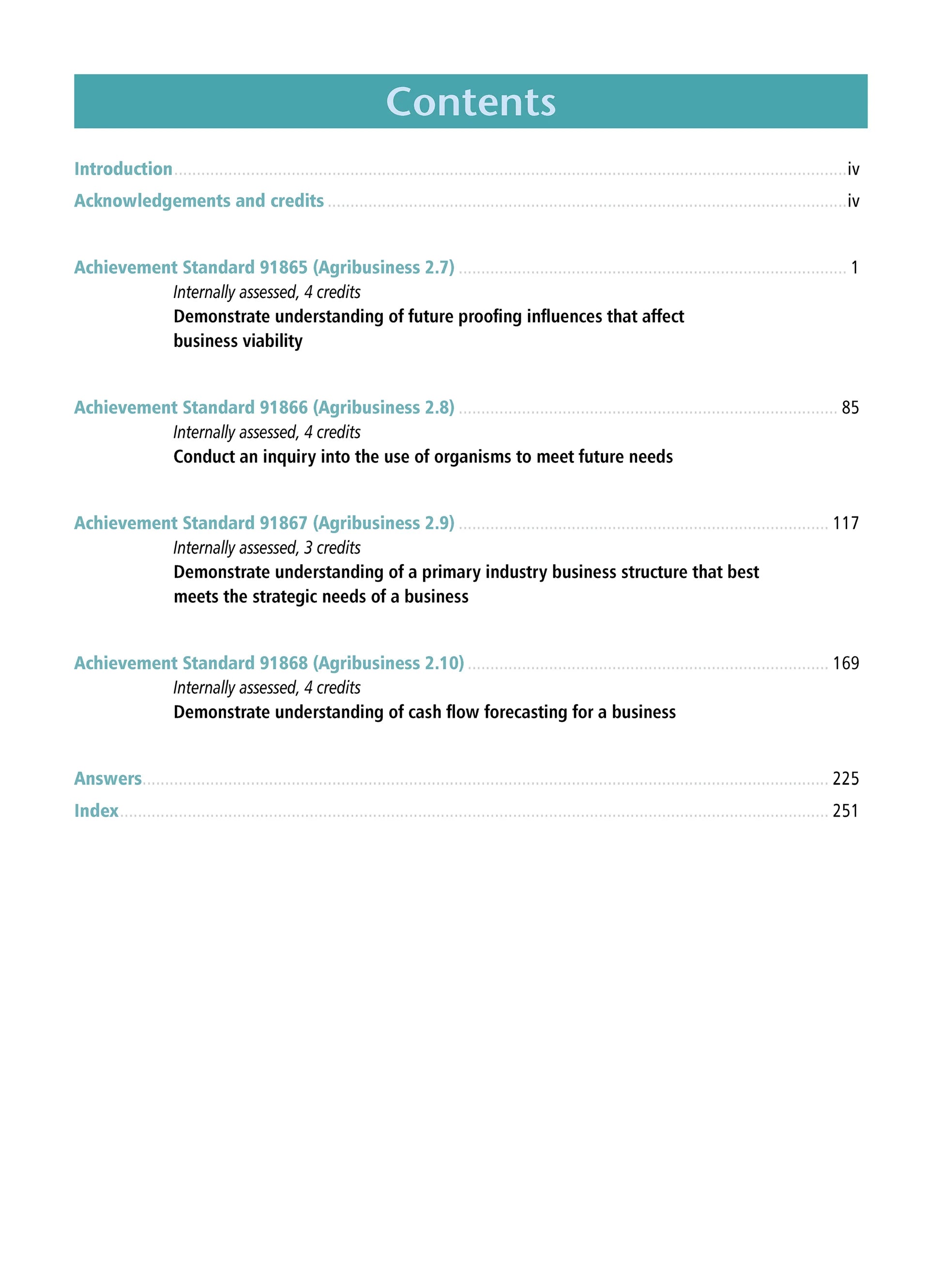 Learnwell Level 2 Agribusiness Learning Workbook | NCEA