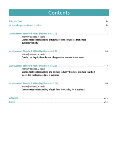 Learnwell Level 2 Agribusiness Learning Workbook | NCEA