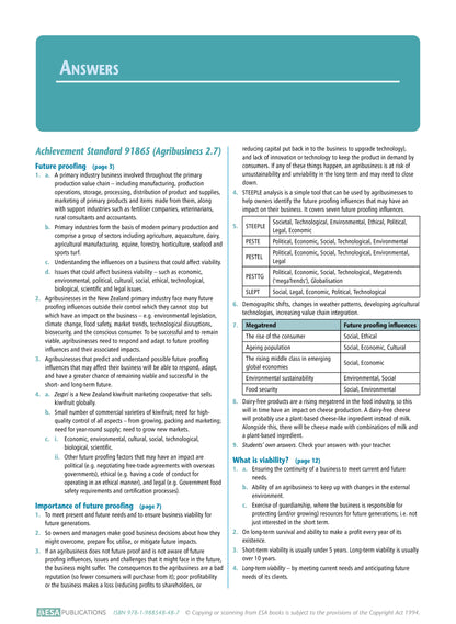 Learnwell Level 2 Agribusiness Learning Workbook | NCEA