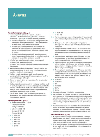 Learnwell Level 2 Analysing Unemployment 2.4 Workbook | NCEA Economics