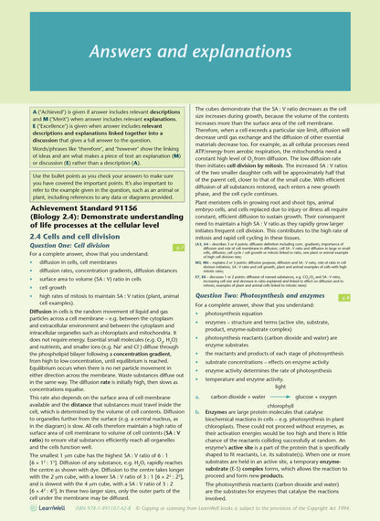 Learnwell Level 2 Biology AME Workbook – NCEA Study Guide