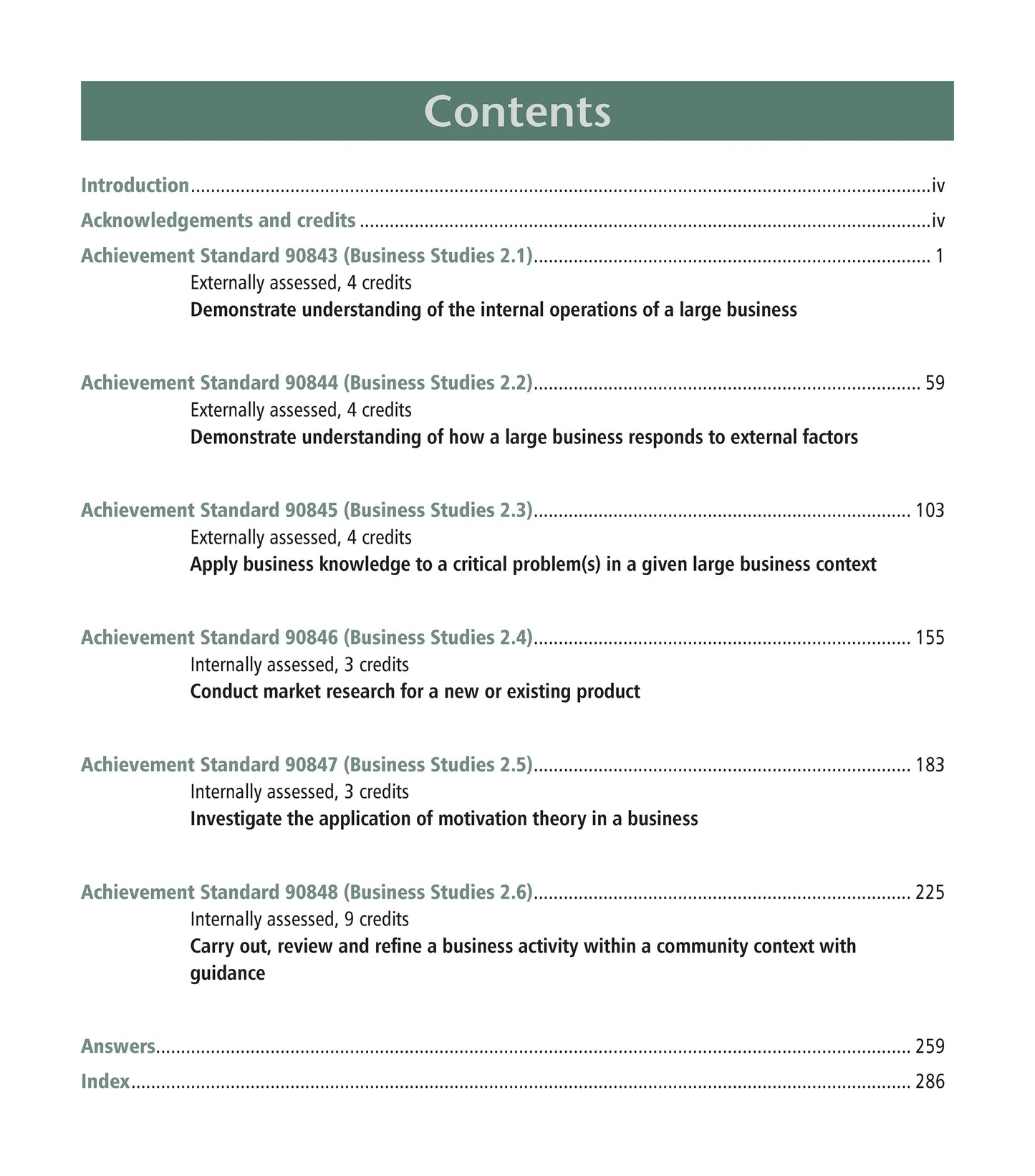 Learnwell Level 2 Business Studies Learning Workbook – NCEA