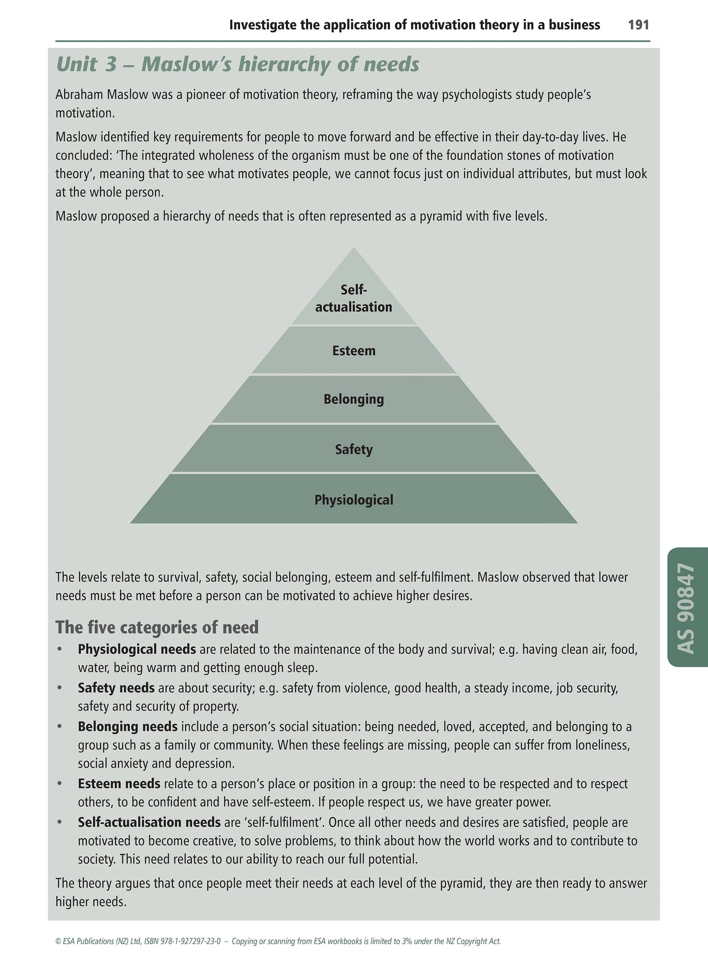 Learnwell Level 2 Business Studies Learning Workbook – NCEA