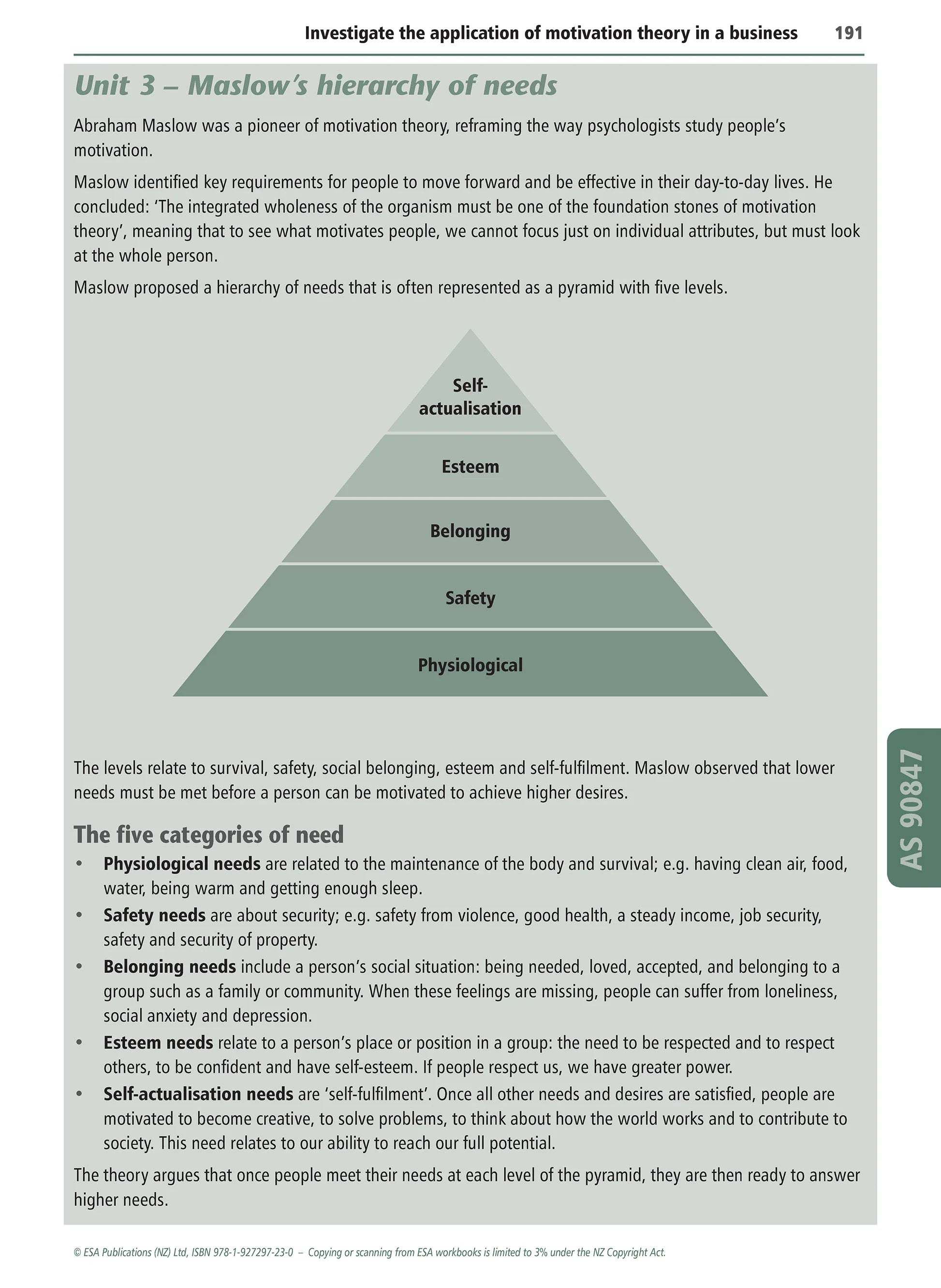 Learnwell Level 2 Business Studies Learning Workbook – NCEA