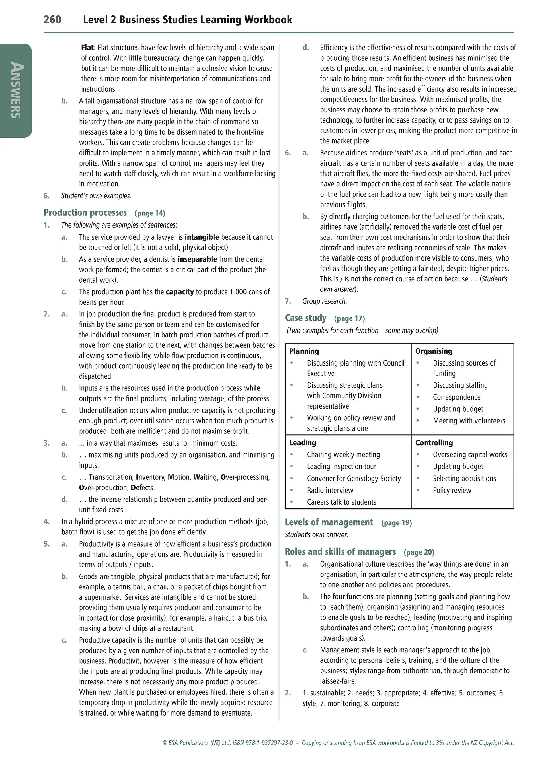 Learnwell Level 2 Business Studies Learning Workbook – NCEA