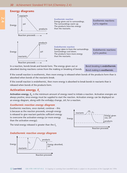Learnwell Level 2 Chemistry AME Workbook | NCEA Level 2 Study Guide NZ