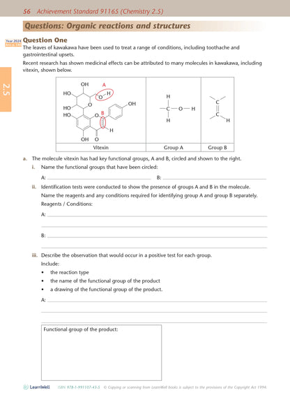 Learnwell Level 2 Chemistry AME Workbook | NCEA Level 2 Study Guide NZ