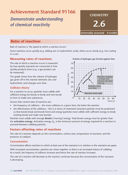 Learnwell Level 2 Chemistry AME Workbook | NCEA Level 2 Study Guide NZ