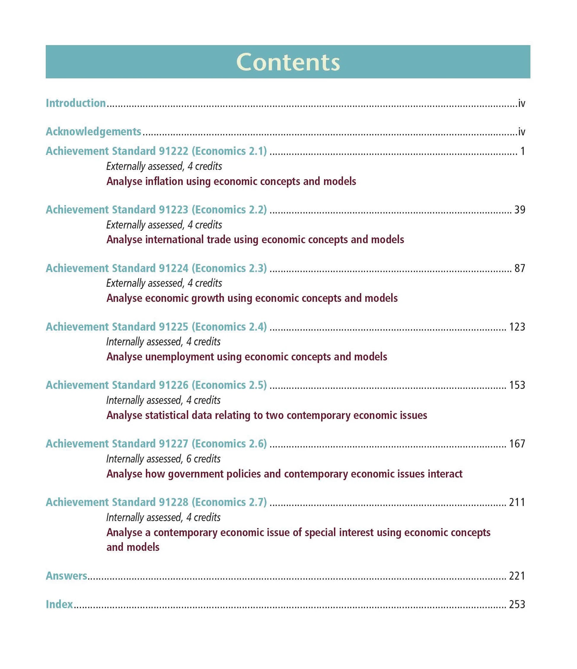 Learnwell Level 2 Economics Learning Workbook | NCEA