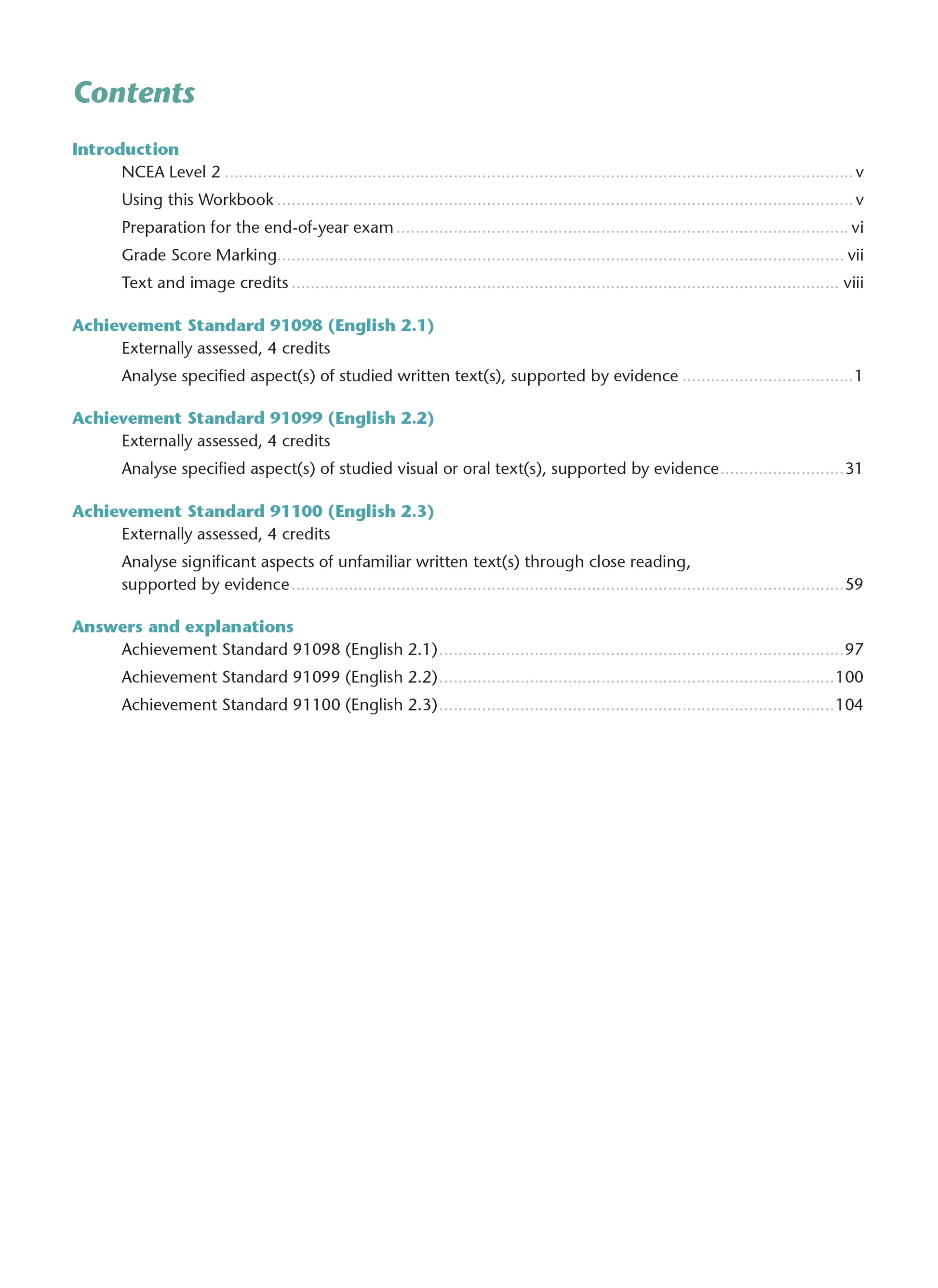 Learnwell Level 2 English AME Workbook - NCEA Level 2 Study Guide NZ
