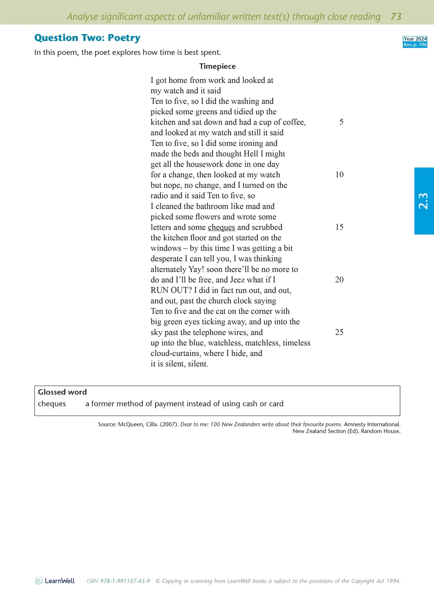 Learnwell Level 2 English AME Workbook - NCEA Level 2 Study Guide NZ