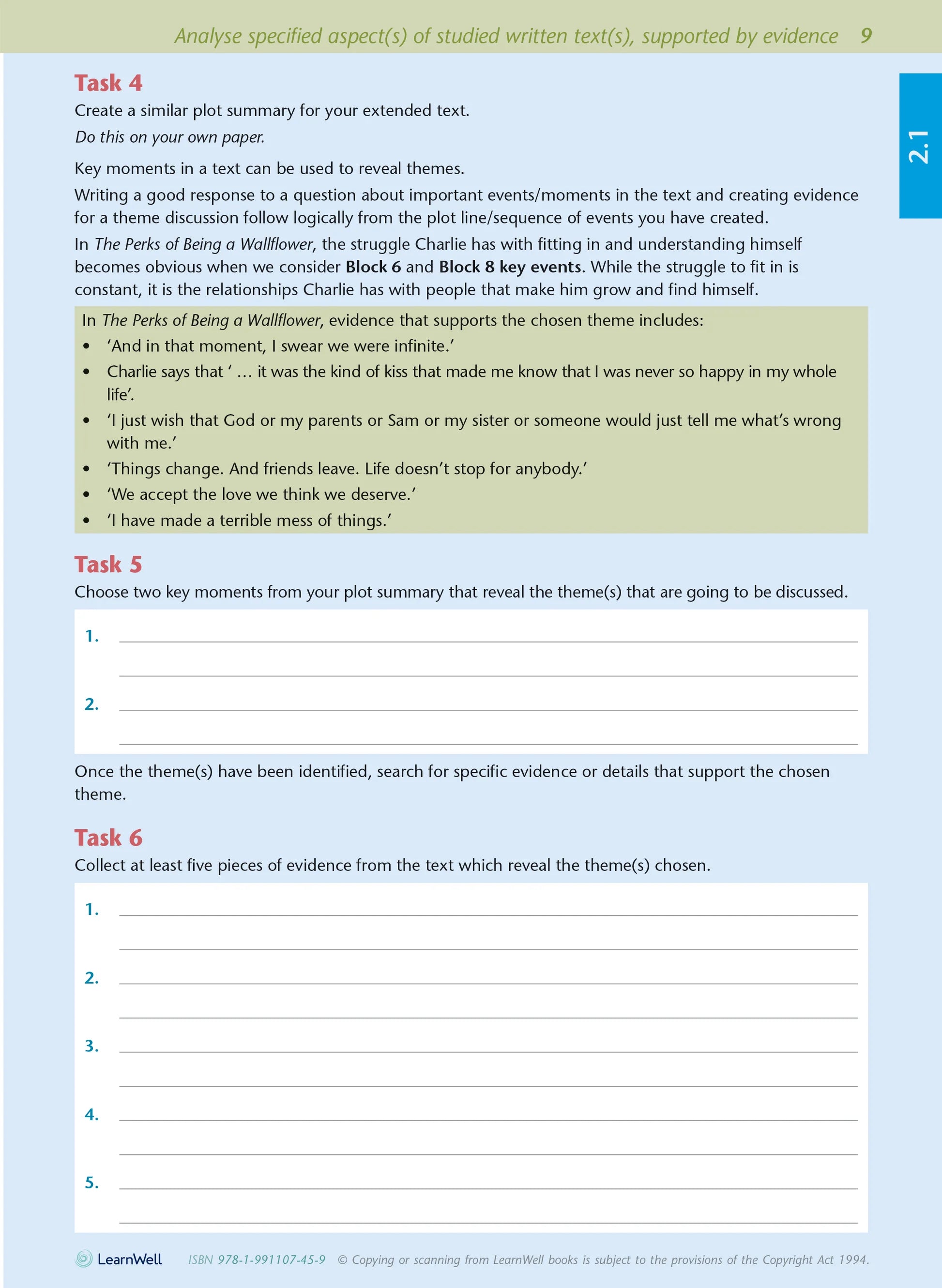 Learnwell Level 2 English AME Workbook - NCEA Level 2 Study Guide NZ